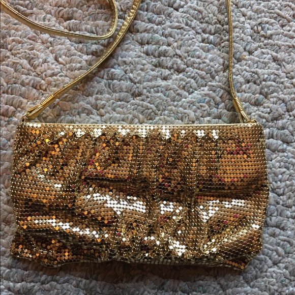 VTG Whiting & Davis Bag Gold Mesh - Picture 5 of 6